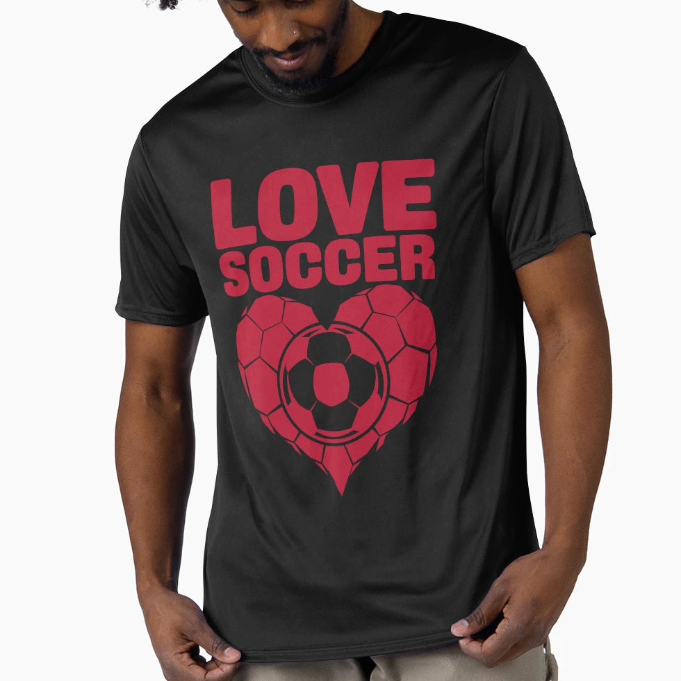 Love Soccer T-Shirt - Aesthetic Graphic for Adults - T-Shirt, Sweatshirt, Hoodie