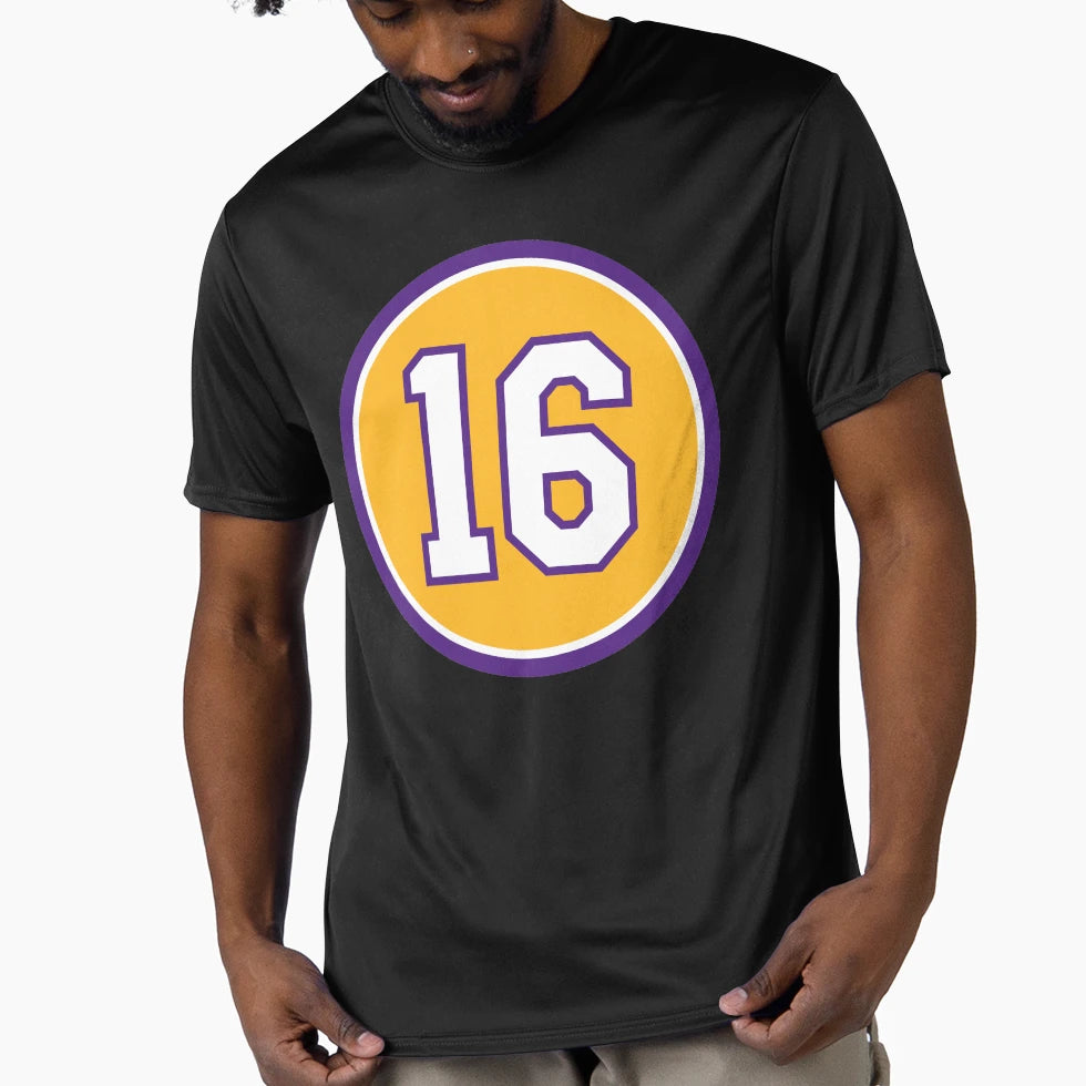 Pau Gasol 16 Jersey Number T-Shirt - Trendy Graphic Unisex - T-Shirt, Sweatshirt, Hoodie