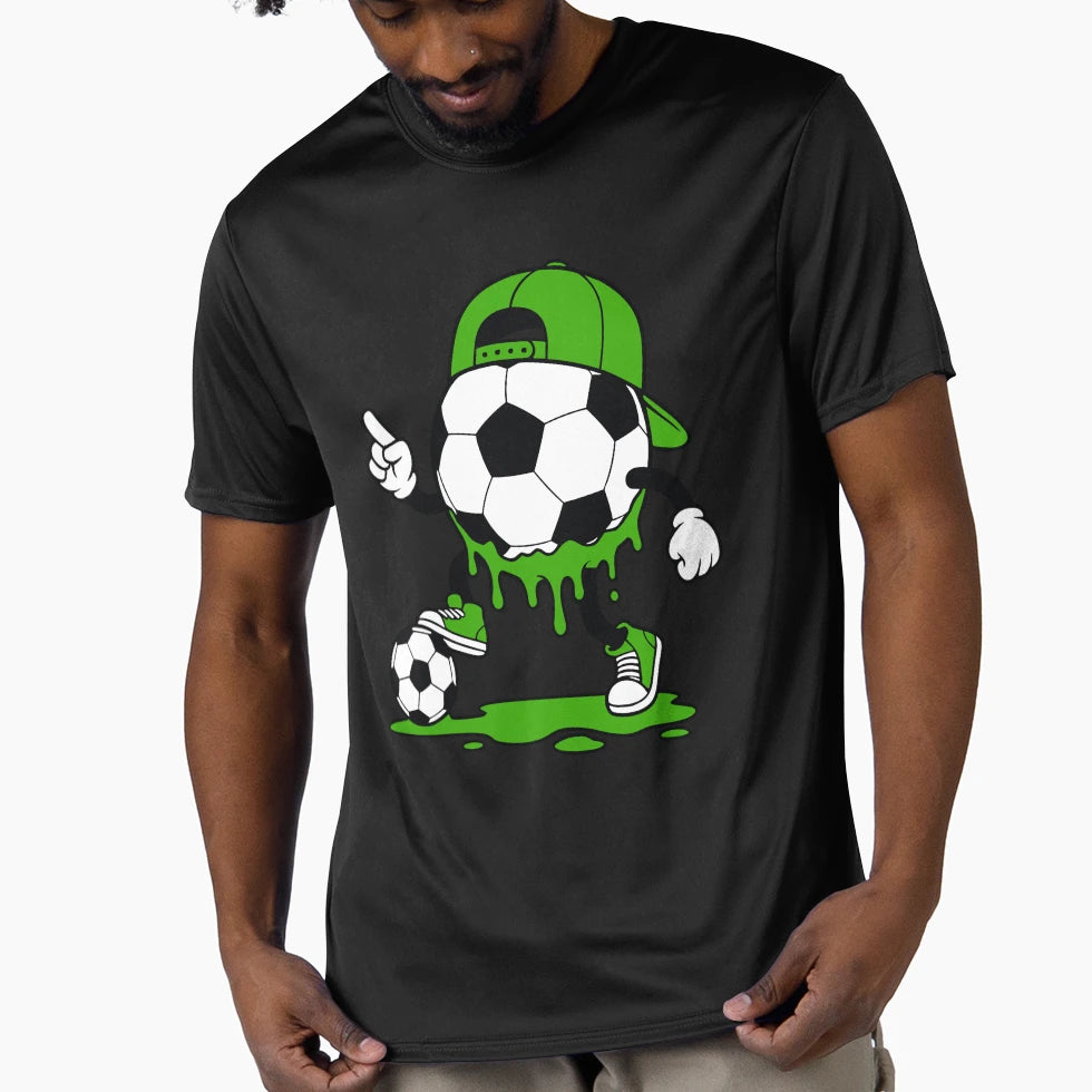 St Patricks Day Soccer Ball Character T-Shirt - Graphic Print for Adults - T-Shirt, Sweatshirt, Hoodie