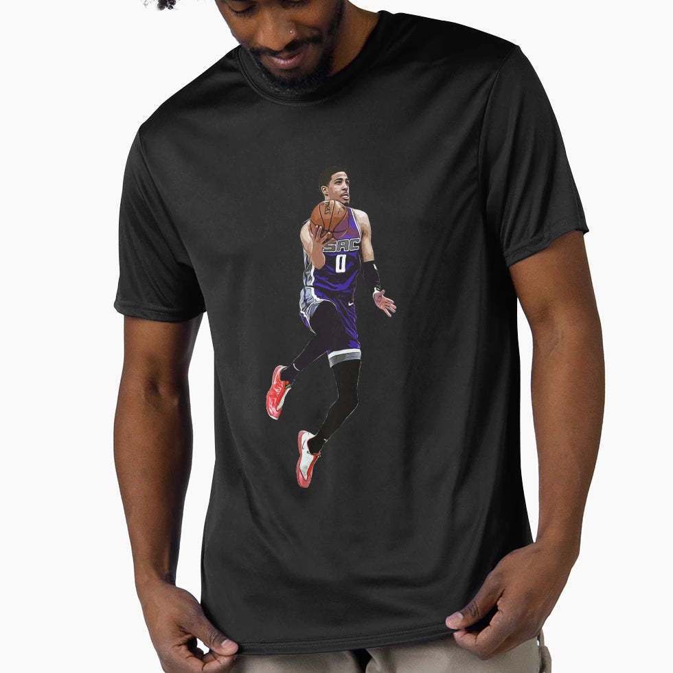 Tyrese Haliburton Layup T-Shirt - Minimalist Print Unisex - T-Shirt, Sweatshirt, Hoodie