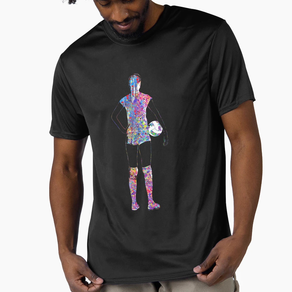 Female Volleyball Player T-Shirt - Fun Novelty Design for Adults - T-Shirt, Sweatshirt, Hoodie