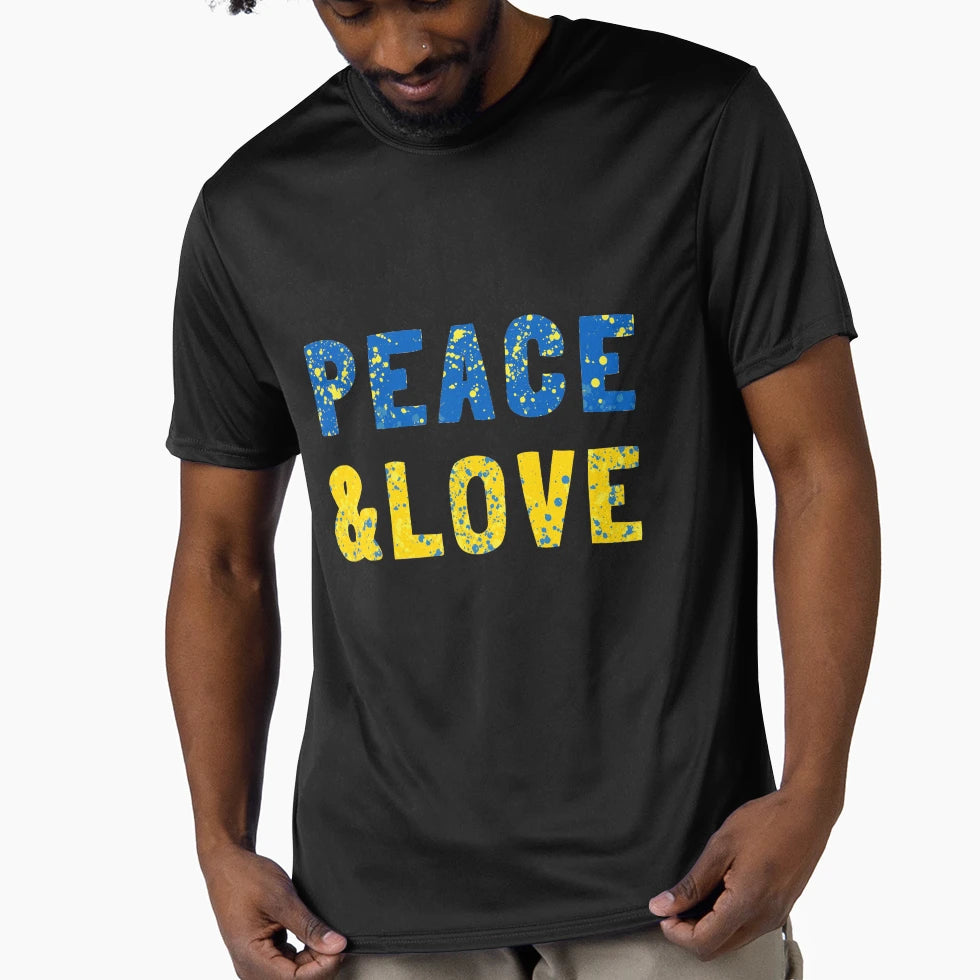 Peace Love T-Shirt - Trendy Graphic Men Women - T-Shirt, Sweatshirt, Hoodie