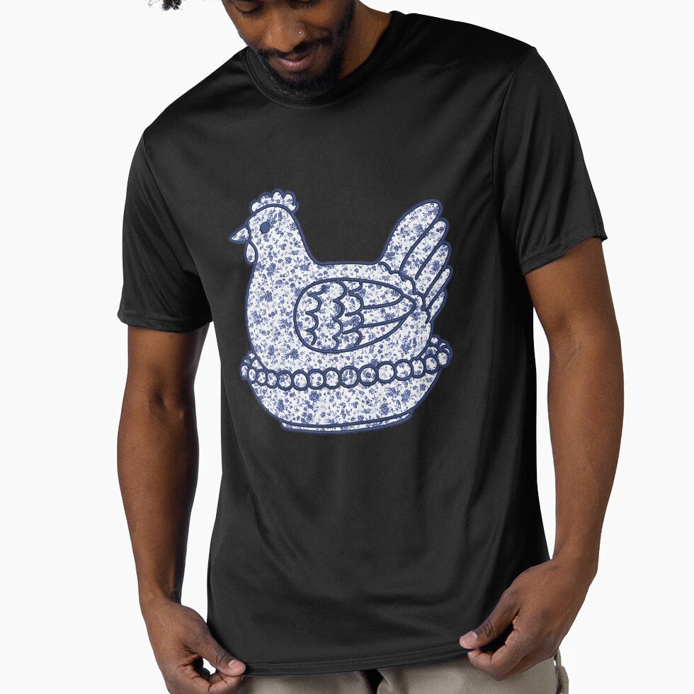 Vintage Hen Chicken Leopard by Kamariwagner - Adult & Kids T-Shirts, Sweatshirts & Hoodies apparel design preview 1
