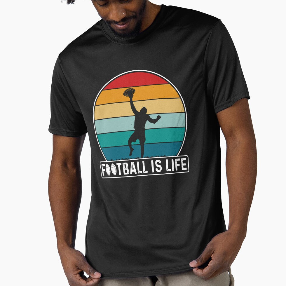 Football Is Life by Artifylab - Adult & Kids T-Shirts, Sweatshirts & Hoodies apparel design preview 1