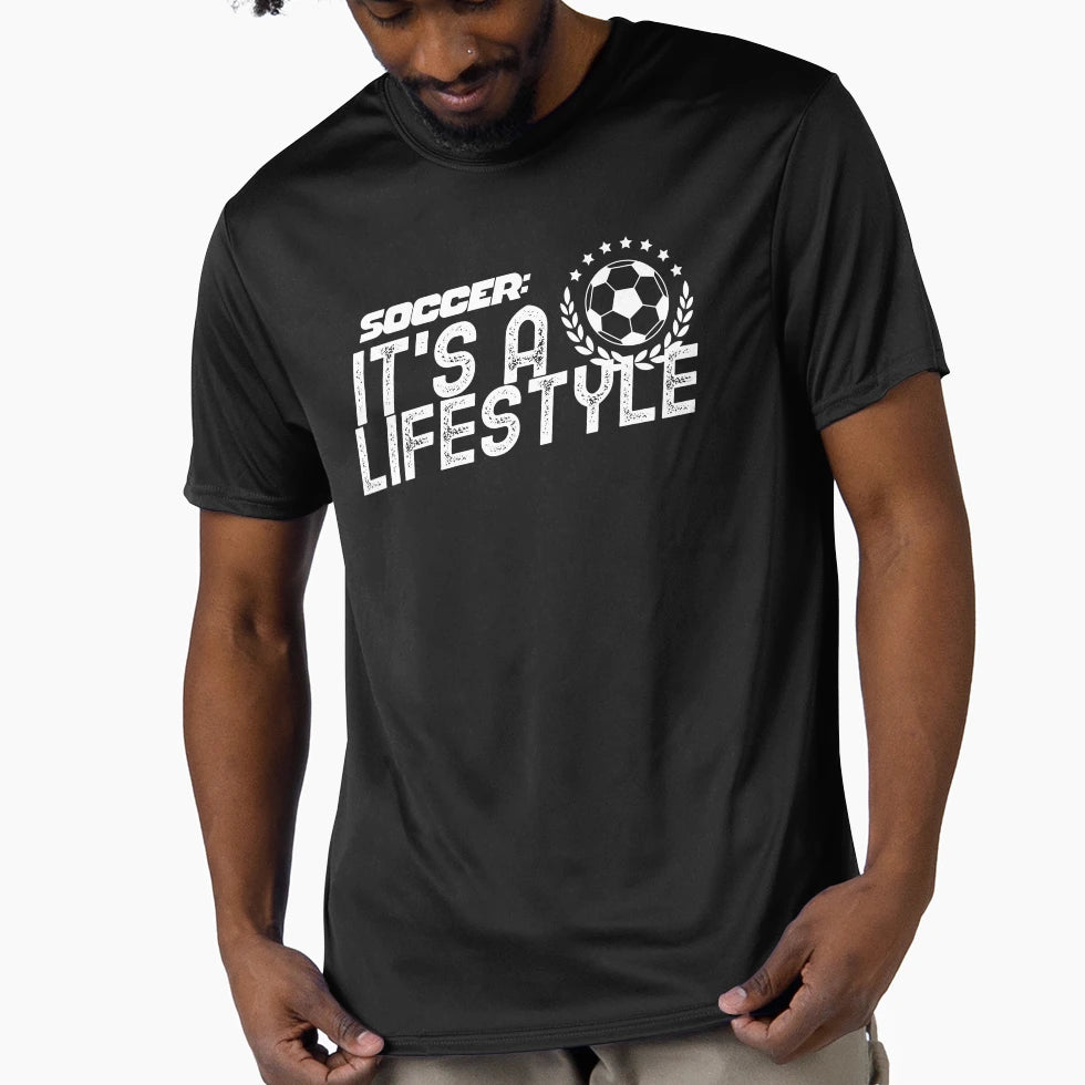 Soccer Its Lifestyle T-Shirt - Graphic Print for Adults - T-Shirt, Sweatshirt, Hoodie