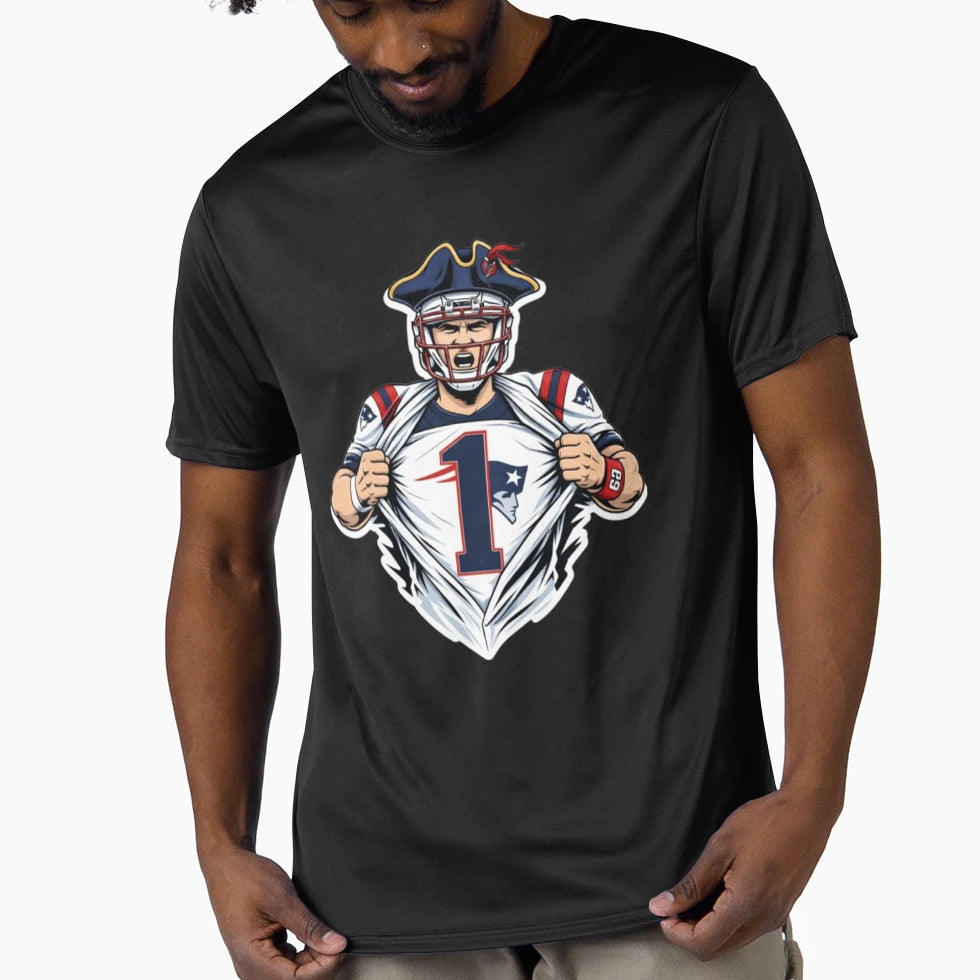 Patriots No 1 Power Reveal T-Shirt - Minimalist Print for Adults - T-Shirt, Sweatshirt, Hoodie