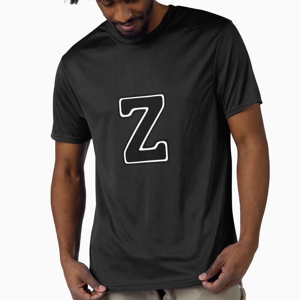 Bold Grooveline Letter Z Varsity T-Shirt - Custom Art Print for Adults - T-Shirt, Sweatshirt, Hoodie