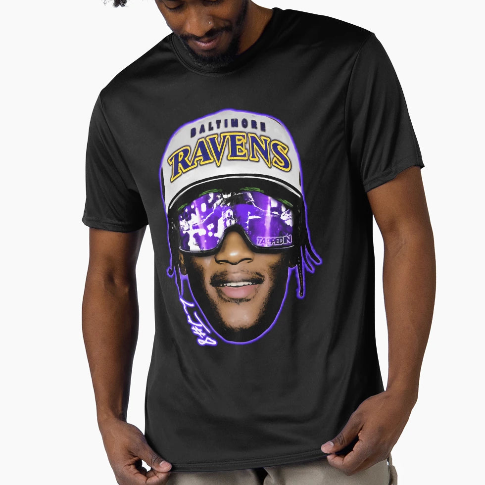 Lamar Baltimore Sunglasses T-Shirt - Custom Art Print for Adults - T-Shirt, Sweatshirt, Hoodie
