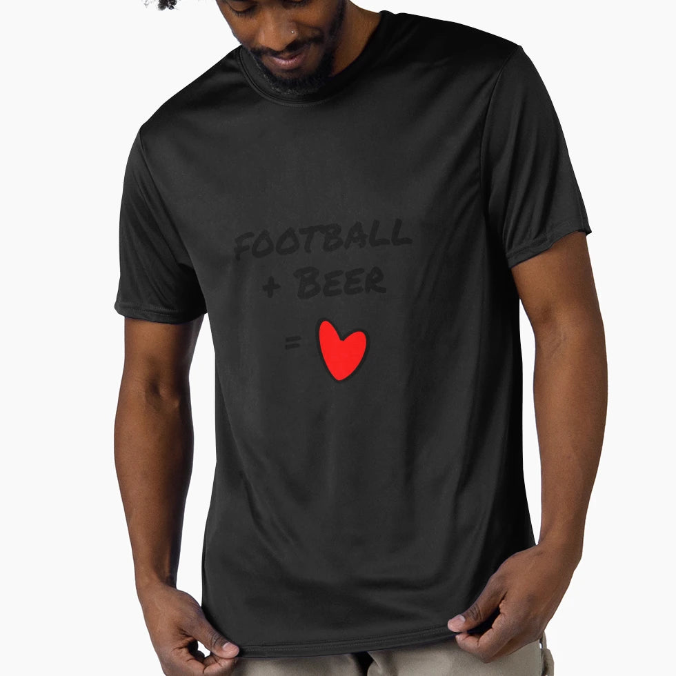 Football Beer Love T-Shirt - Casual Everyday Wear for Adults - T-Shirt, Sweatshirt, Hoodie