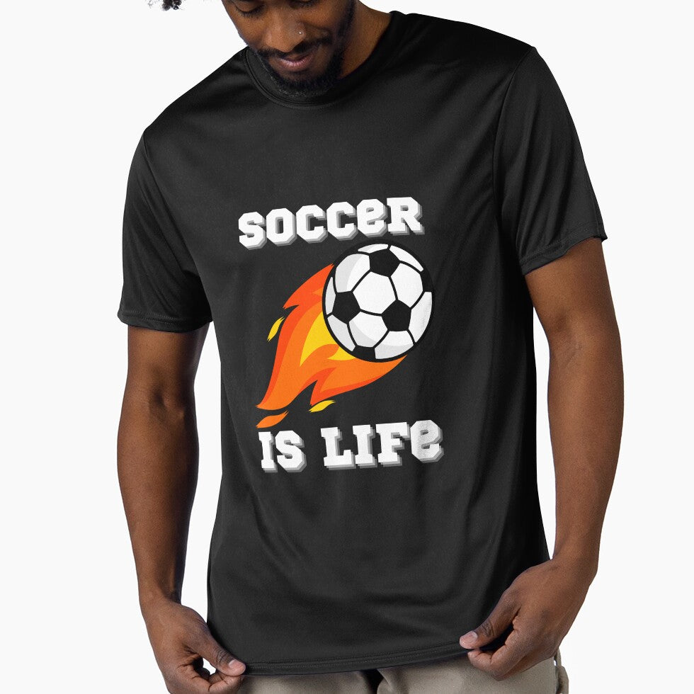 Soccer Is Life Design by StickeryPickery - Adult & Kids T-Shirts, Sweatshirts & Hoodies apparel design preview 1