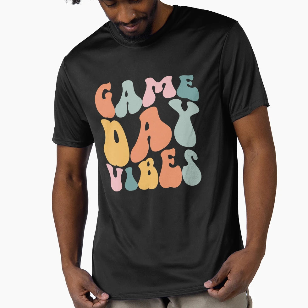 Game Day Groovy Vibes T-Shirt - Trendy Graphic Unisex - T-Shirt, Sweatshirt, Hoodie