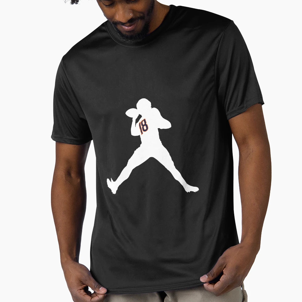 CW White Jumpman Logo T-Shirt - Minimalist Print Unisex - T-Shirt, Sweatshirt, Hoodie