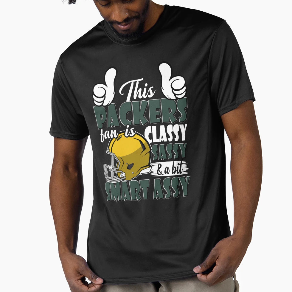 This Football Fan Is Classy Sassy T-Shirt - Casual Everyday Wear Unisex - T-Shirt, Sweatshirt, Hoodie
