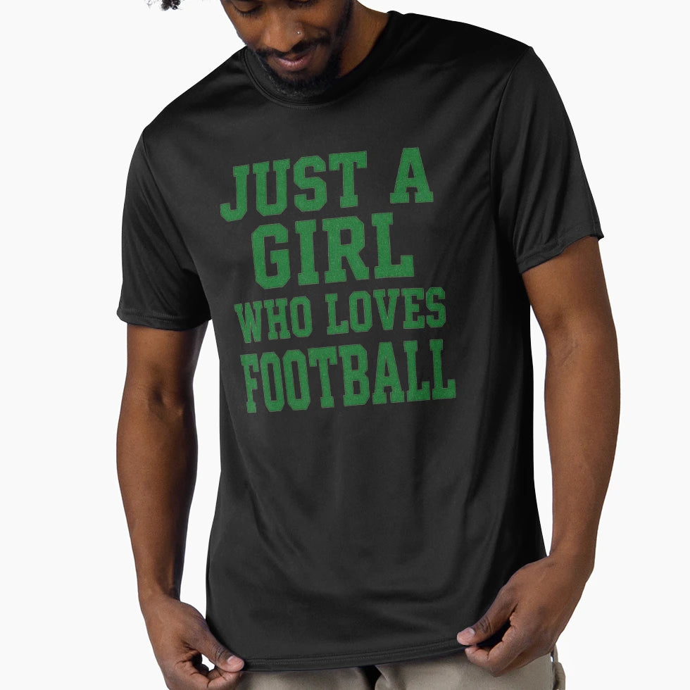 Just Who Loves Football T-Shirt - Casual Everyday Wear Men Women - T-Shirt, Sweatshirt, Hoodie