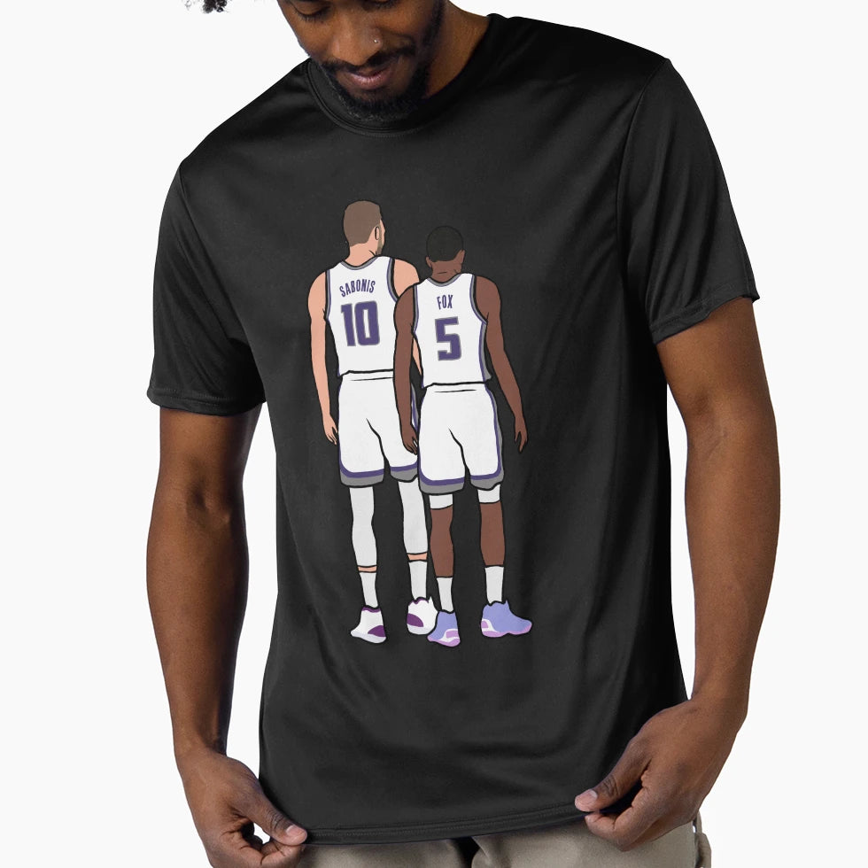 Domantas Sabonis Deaaron Fox Back To T-Shirt - Streetwear Style Unisex - T-Shirt, Sweatshirt, Hoodie