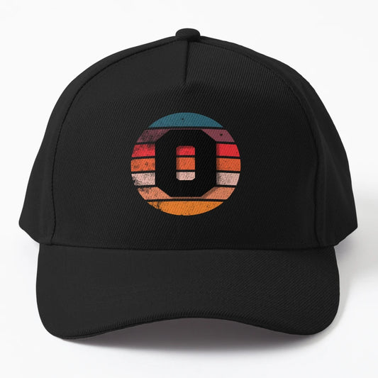 0 Number Vintage Sunset Zero Years Old Birthday Dad Hat