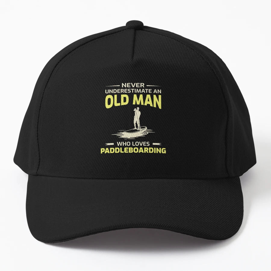 Paddleboarding Paddleboard Paddle Dad Denim Baseball Cap - Snapback, Trucker Hat, Dad Hat, Denim Baseball Cap