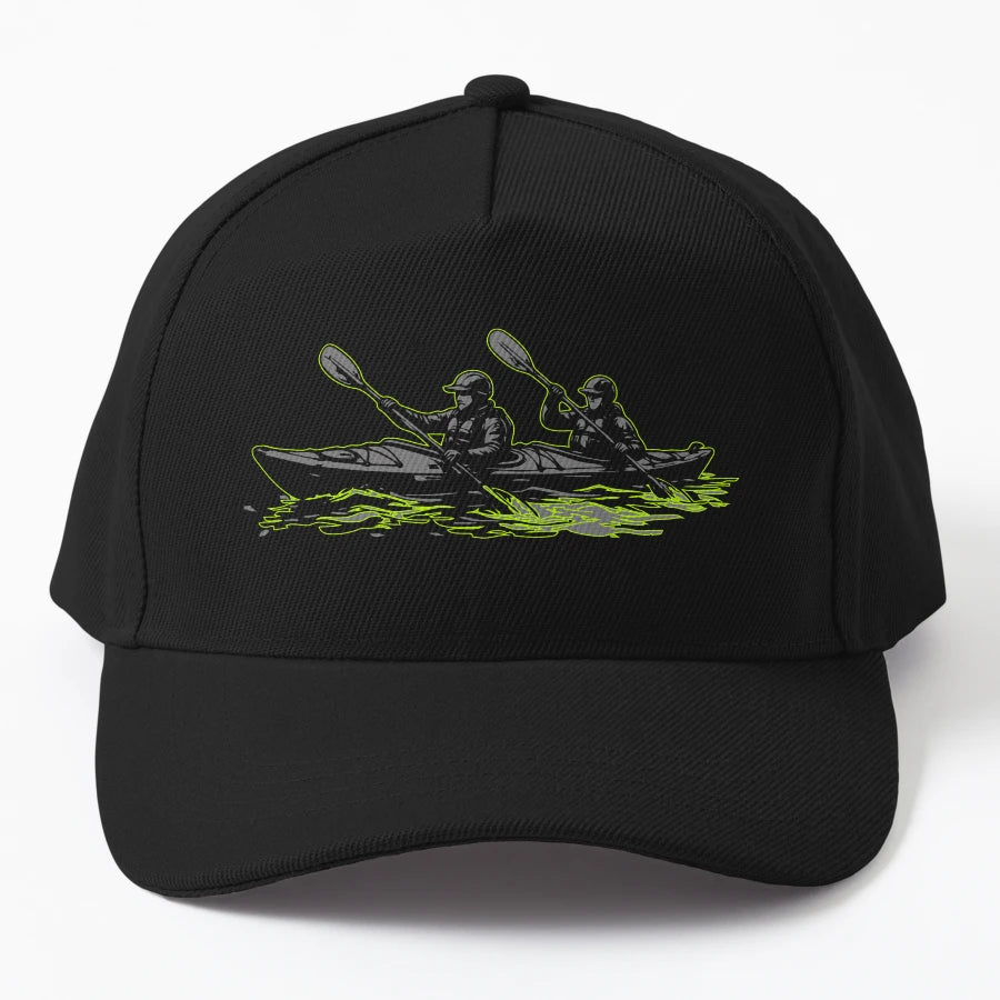 Kayak Strike Trucker Hat - Low-Profile Fit - Snapback, Trucker Hat, Dad Hat, Denim Baseball Cap