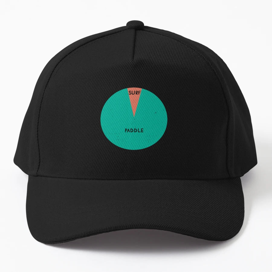 Surfing Pie Chart Trucker Hat - Classic Cap - Snapback, Trucker Hat, Dad Hat, Denim Baseball Cap