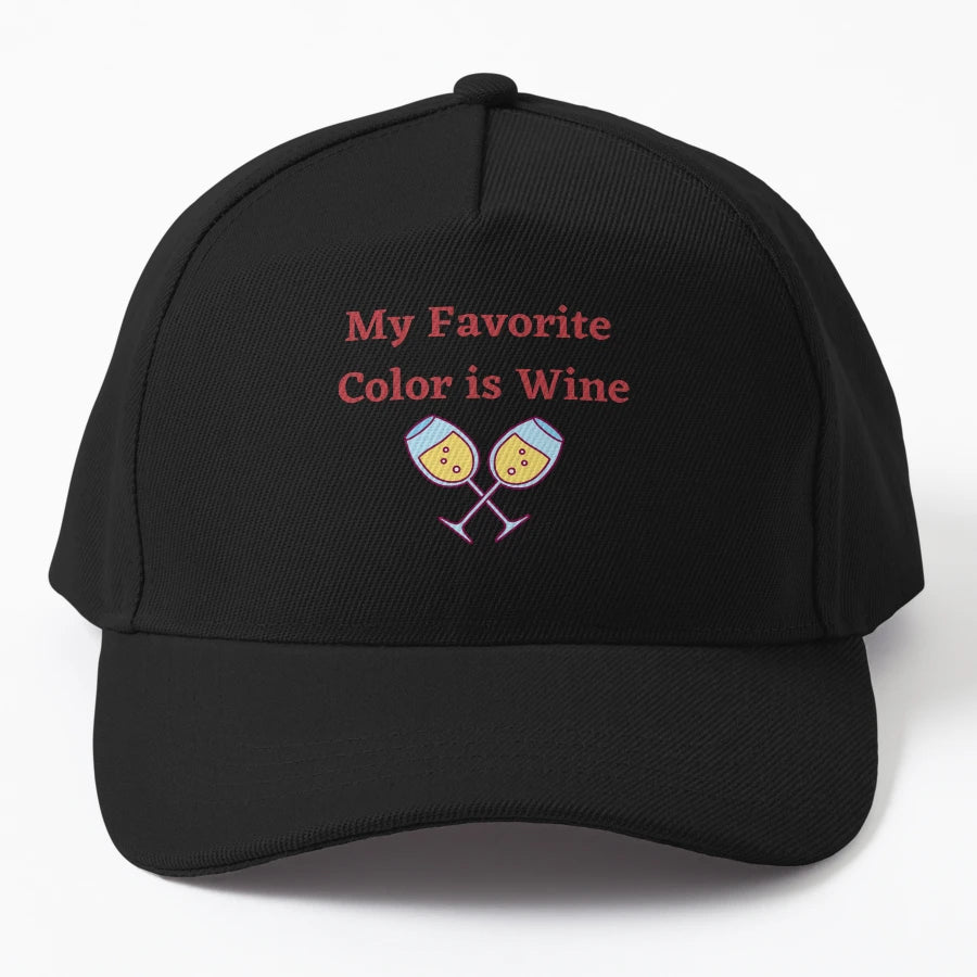 My Favroite Color Is Wine OTTO Dad Hat - Aesthetic Design - Snapback, Trucker Hat, Dad Hat, Denim Baseball Cap