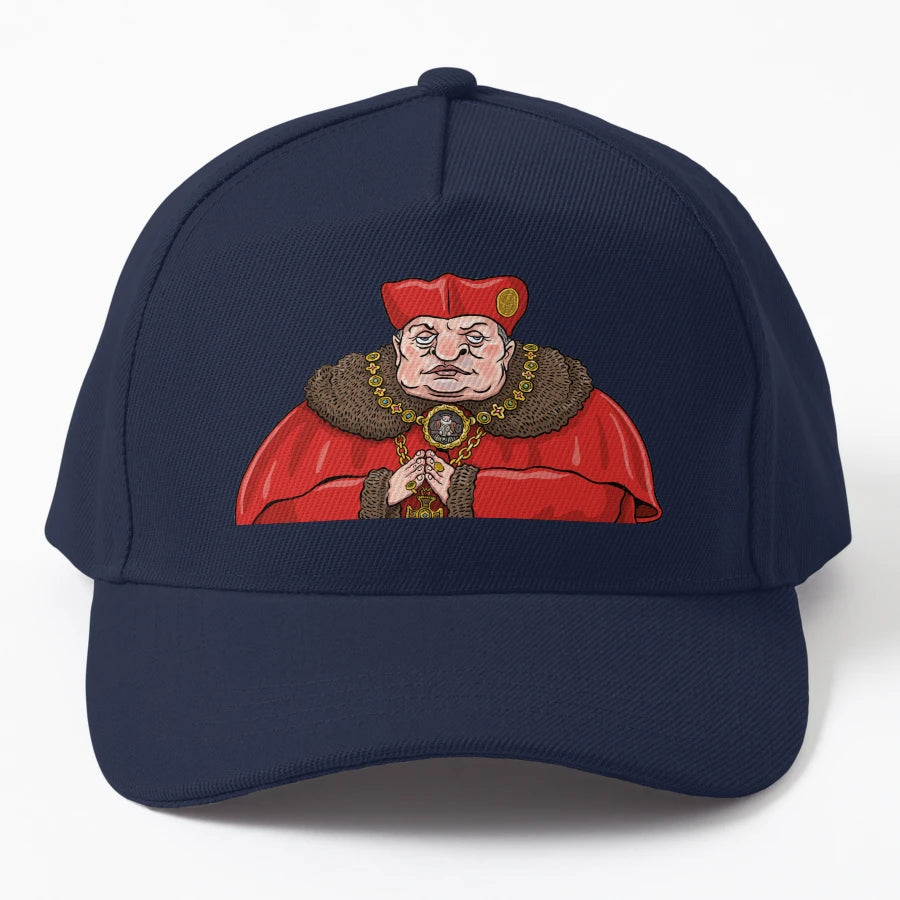 Cardinal Wolsey Trucker Hat - Adjustable Fit - Snapback, Trucker Hat, Dad Hat, Denim Baseball Cap