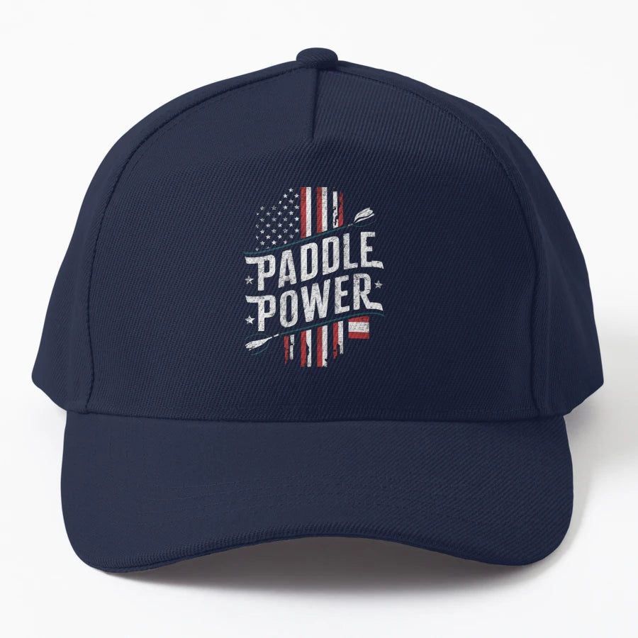 Paddle Power Usa Flag Kayak T Shirt OTTO Dad Hat - Low-Profi - Snapback, Trucker Hat, Dad Hat, Denim Baseball Cap