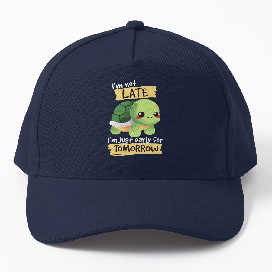 Turtle Early Tomorrow OTTO Dad Hat - Everyday Essential - Snapback, Trucker Hat, Dad Hat, Denim Baseball Cap