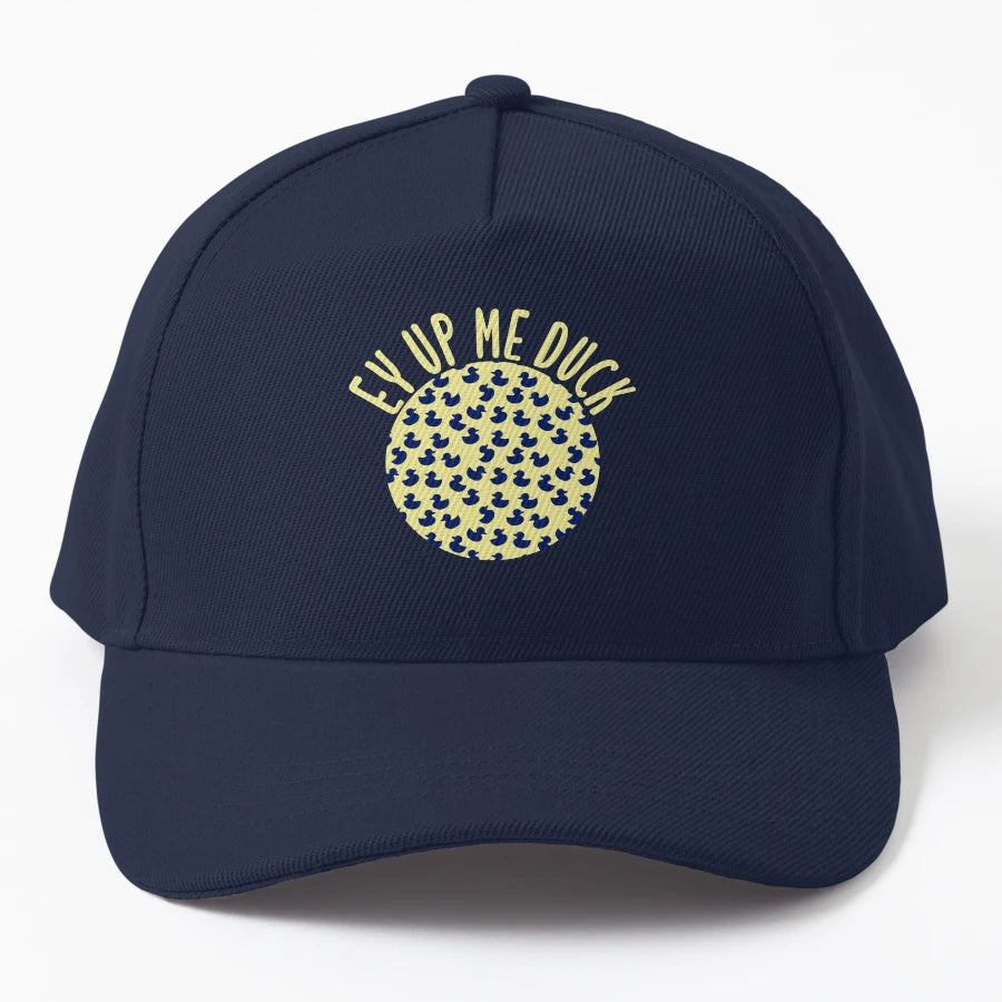 Ey Up Me Duck Yorkshire Lancashire New Era Snapback - Snapback, Trucker Hat, Dad Hat, Denim Baseball Cap