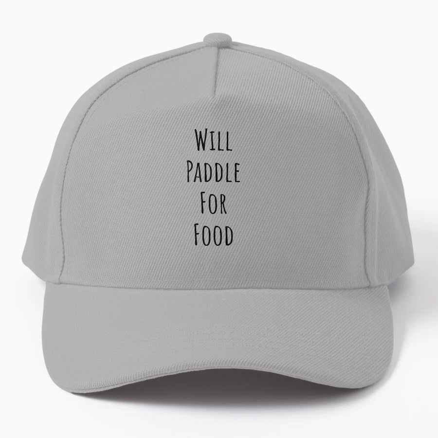 Will Paddle Food T Shirt Funny Qoute Shirt New Era Snapback - Snapback, Trucker Hat, Dad Hat, Denim Baseball Cap