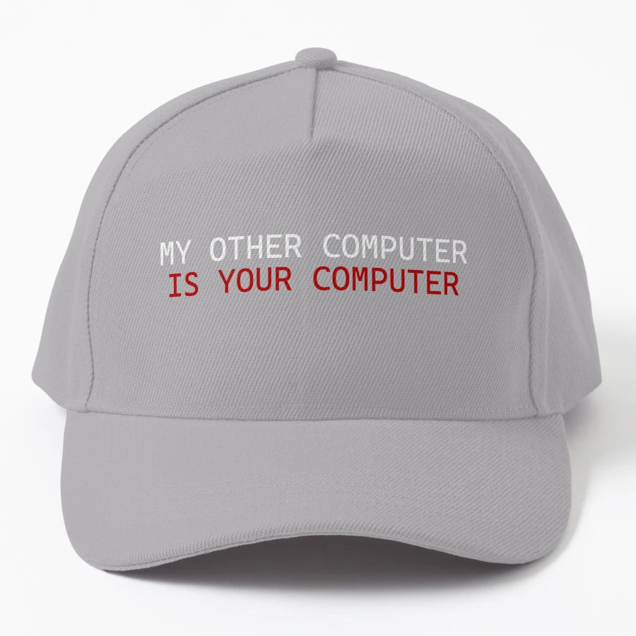 My Other Computer Is Your Computer New Era Snapback - Custom - Snapback, Trucker Hat, Dad Hat, Denim Baseball Cap