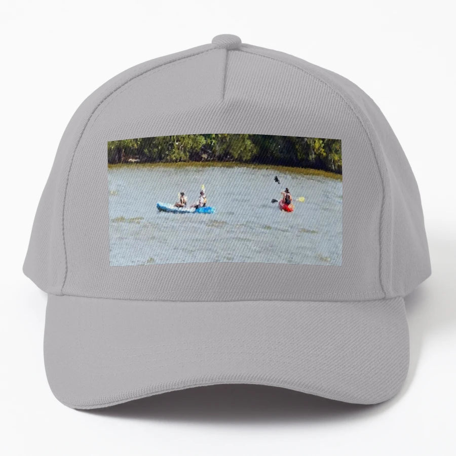 Kayaking Potomac Trucker Hat - Minimalist Style - Snapback, Trucker Hat, Dad Hat, Denim Baseball Cap