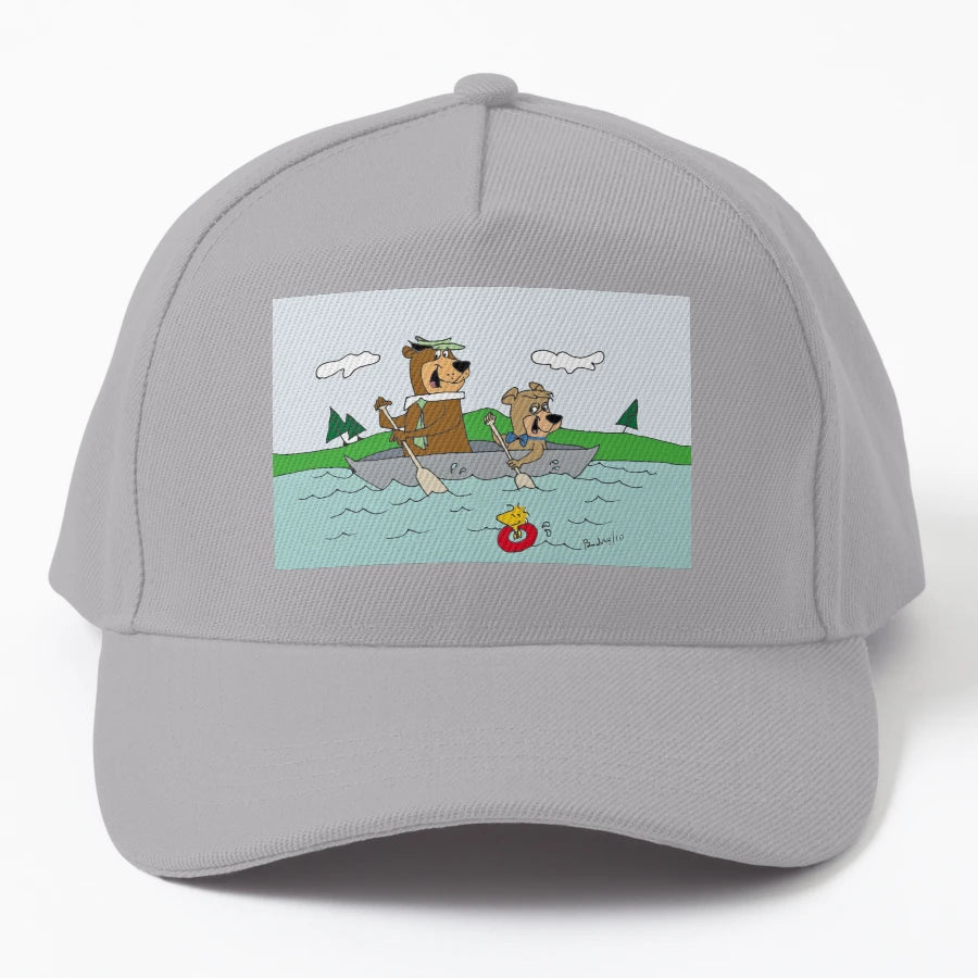 Yogi And Boo Bo Canoeing New Era Snapback - Everyday - Snapback, Trucker Hat, Dad Hat, Denim Baseball Cap