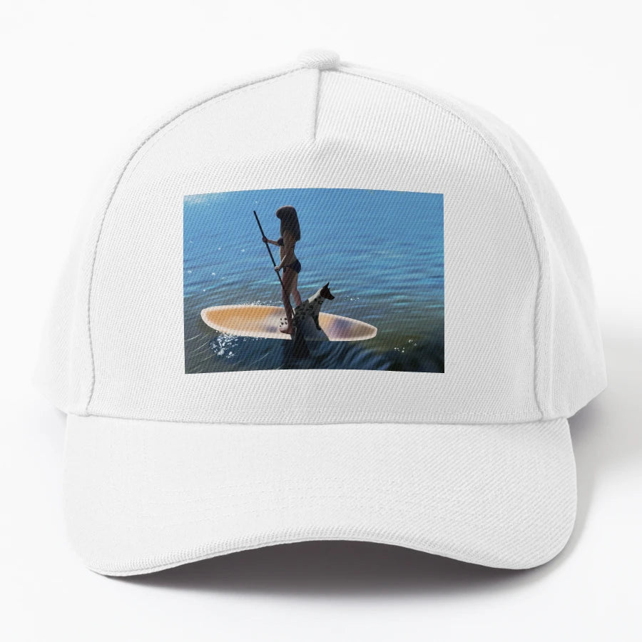 Surfer Denim Baseball Cap - Washed Cotton - Snapback, Trucker Hat, Dad Hat, Denim Baseball Cap