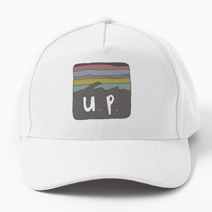 Upper Peninsula Michigan Trucker Hat - Distressed Look - Snapback, Trucker Hat, Dad Hat, Denim Baseball Cap