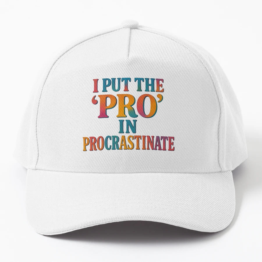 Procrastinate Sarcastic Sloth Sleep Nap New Era Snapback - Snapback, Trucker Hat, Dad Hat, Denim Baseball Cap
