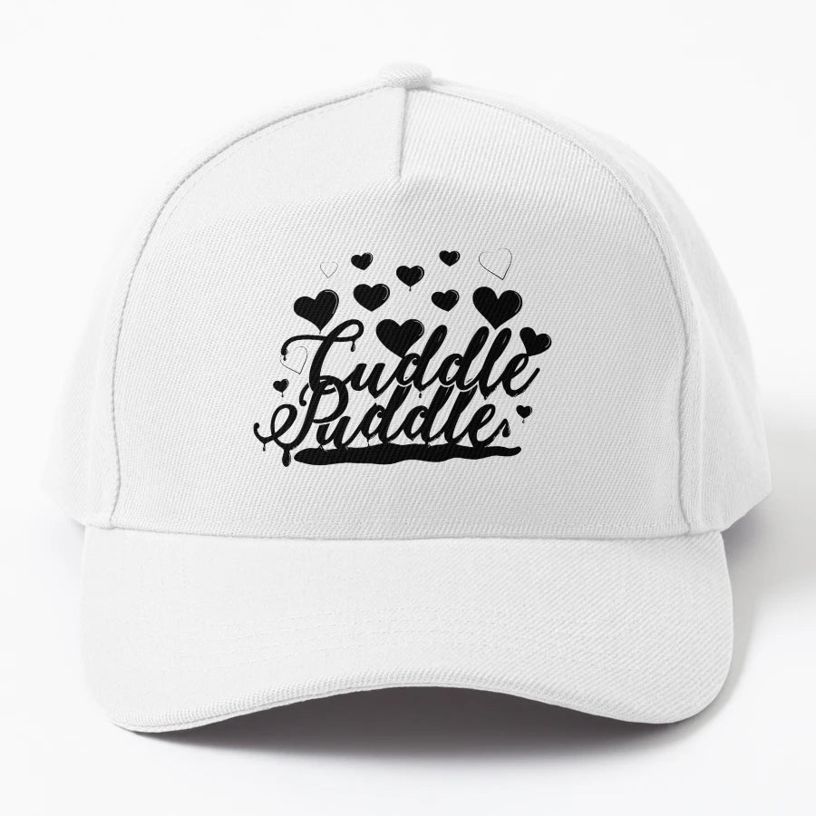 Cuddle Puddle Denim Baseball Cap - Washed Cotton - Snapback, Trucker Hat, Dad Hat, Denim Baseball Cap