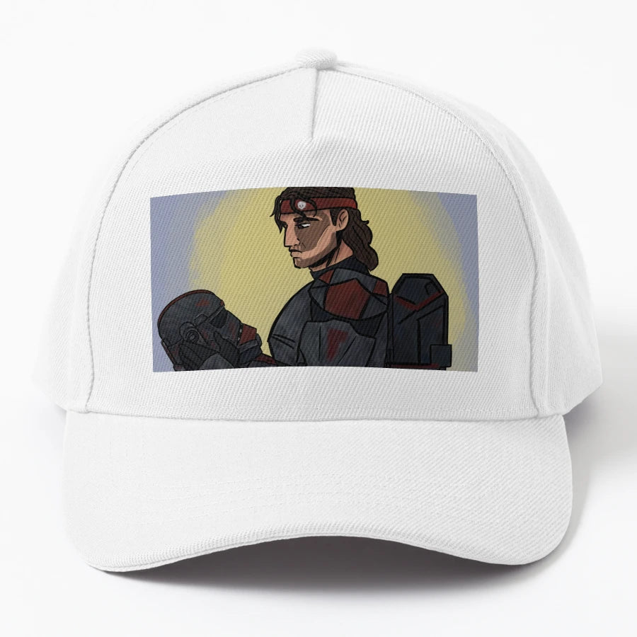 Hunter Clone Denim Baseball Cap - Aesthetic Design - Snapback, Trucker Hat, Dad Hat, Denim Baseball Cap