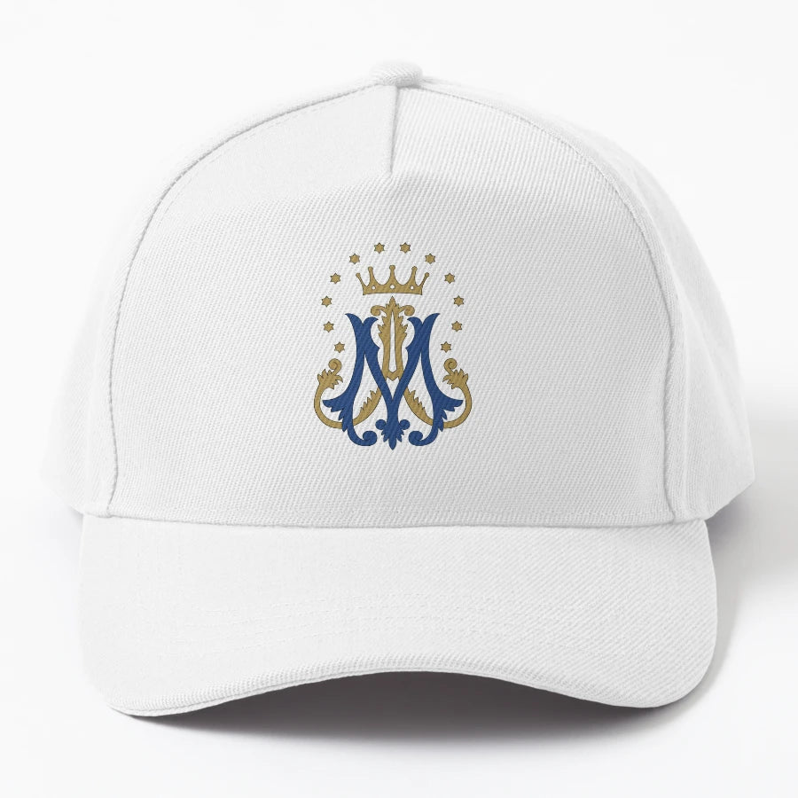 Auspice Maria New Era Snapback - Classic Cap - Snapback, Trucker Hat, Dad Hat, Denim Baseball Cap