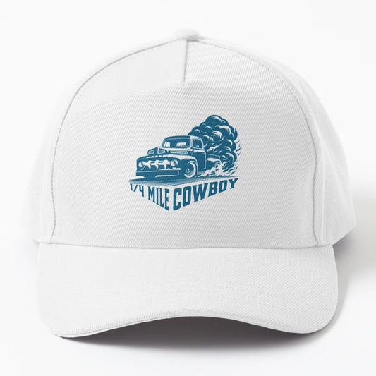 1 4 Mile Cowboy Dad Hat - Embroidered Design