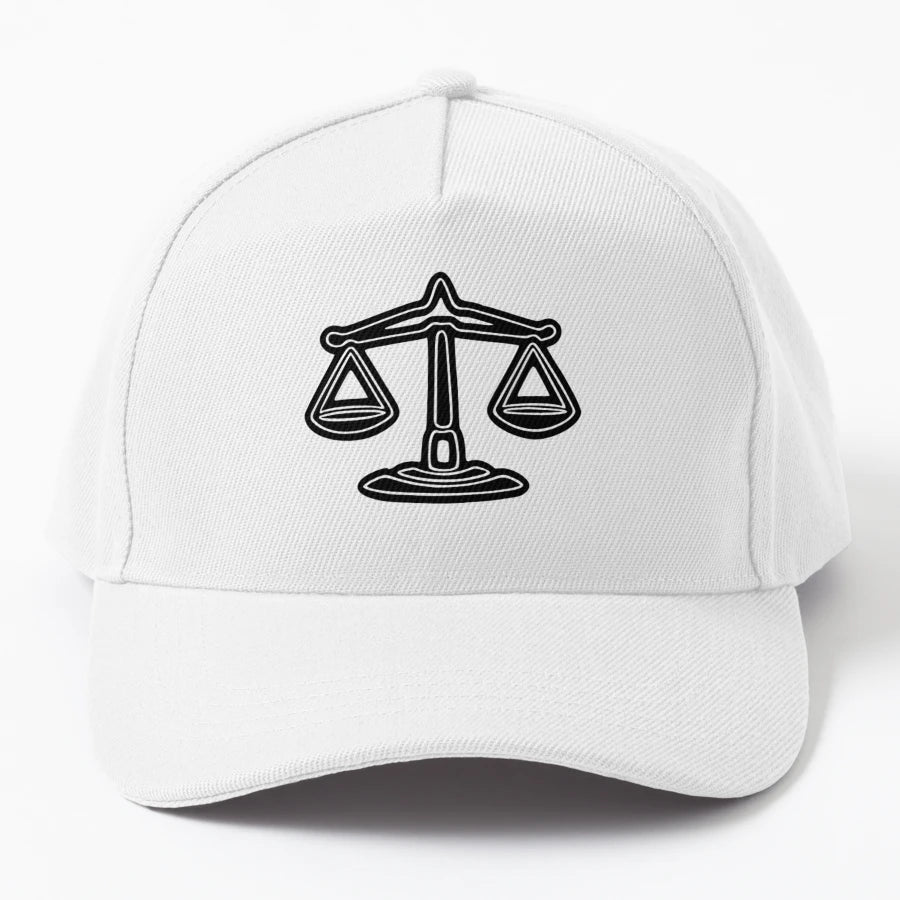 Libra Denim Baseball Cap - Custom Embroidery - Snapback, Trucker Hat, Dad Hat, Denim Baseball Cap