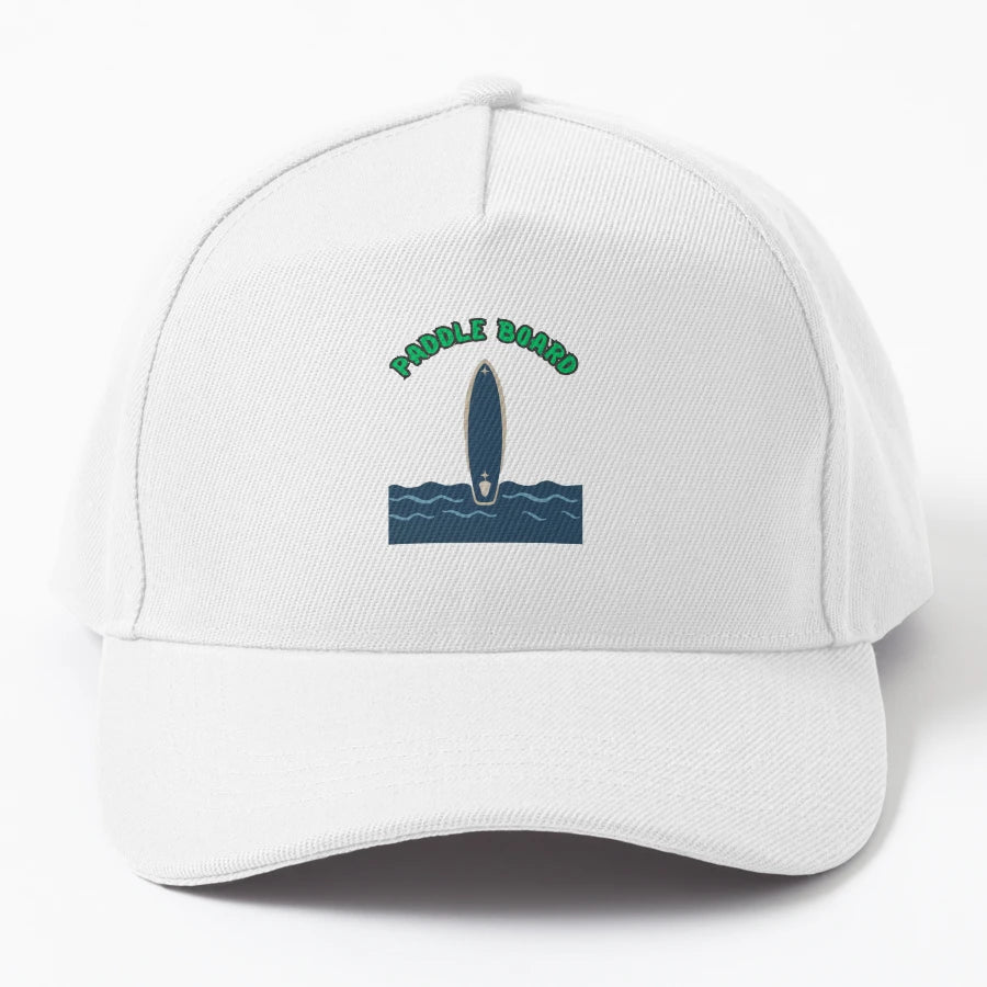 Paddle Board Trucker Hat - Embroidered Design - Snapback, Trucker Hat, Dad Hat, Denim Baseball Cap
