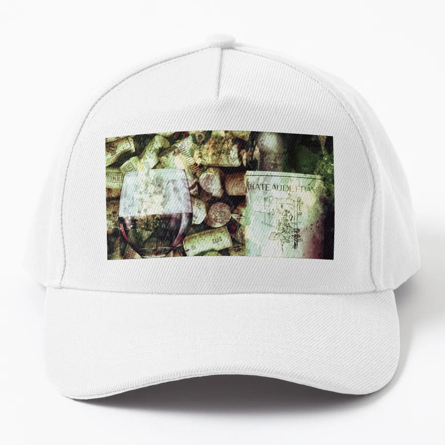 French Red Wine OTTO Dad Hat - 6-Panel Cap - Snapback, Trucker Hat, Dad Hat, Denim Baseball Cap