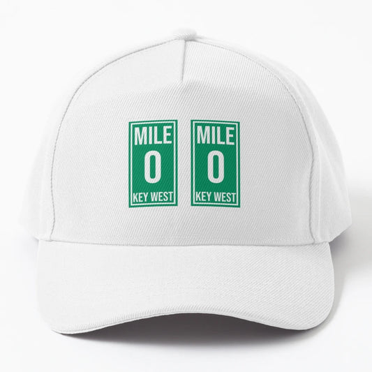0 Mile Marker Baseball Cap - Minimalist Style