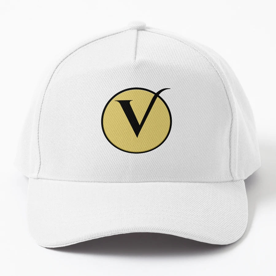 Gold V Monogram OTTO Dad Hat - Washed Cotton - Snapback, Trucker Hat, Dad Hat, Denim Baseball Cap