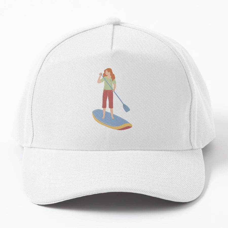 Paddle Board Trucker Hat - Adjustable Fit - Snapback, Trucker Hat, Dad Hat, Denim Baseball Cap