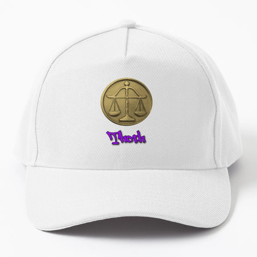 Thoth Denim Baseball Cap - Aesthetic Design - Snapback, Trucker Hat, Dad Hat, Denim Baseball Cap