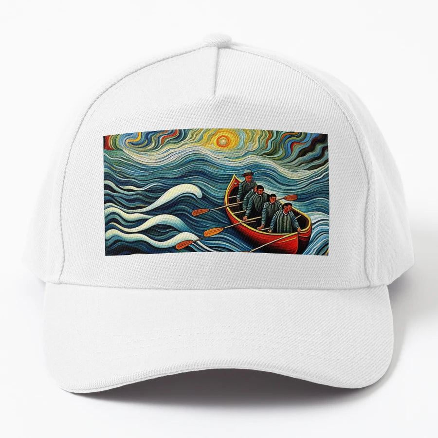 Boat 1 New Era Snapback - Embroidered Design - Snapback, Trucker Hat, Dad Hat, Denim Baseball Cap