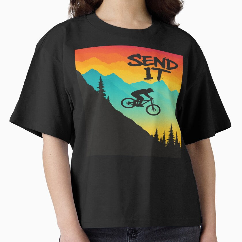 Send It Mountain Biking Apparel by KickerApparel - Adult & Kids T-Shirts, Sweatshirts & Hoodies apparel design preview 1