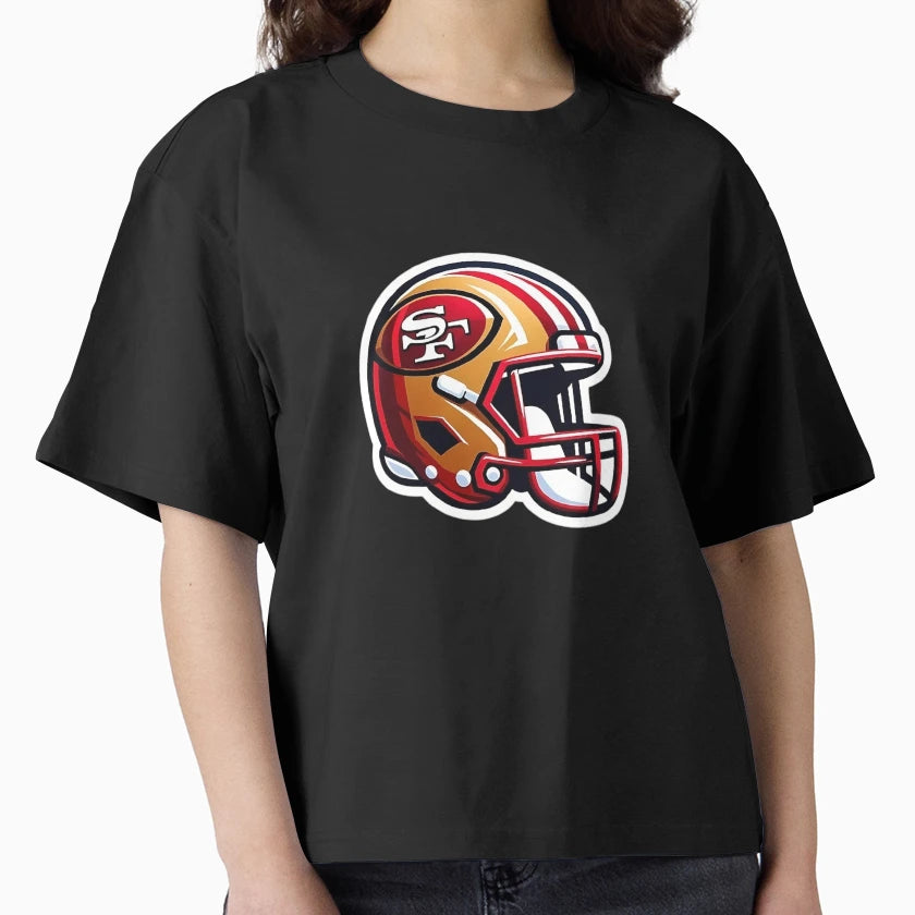 Red Gold Helmet Icon T-Shirt - Trendy Graphic Unisex - T-Shirt, Sweatshirt, Hoodie