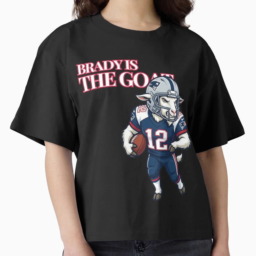Brady Is Goat Bold Text Art T-Shirt - Streetwear Style for Adults - T-Shirt, Sweatshirt, Hoodie